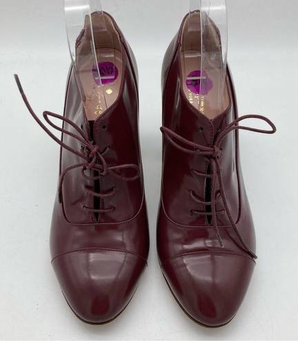 Kate Spade Patent Leather Wood Block Heel Oxfords