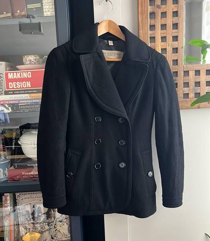 Burberry BRIT Wool Peacoat Black Size 4