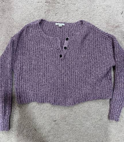 American Eagle Outfitters Purple Sweater Top