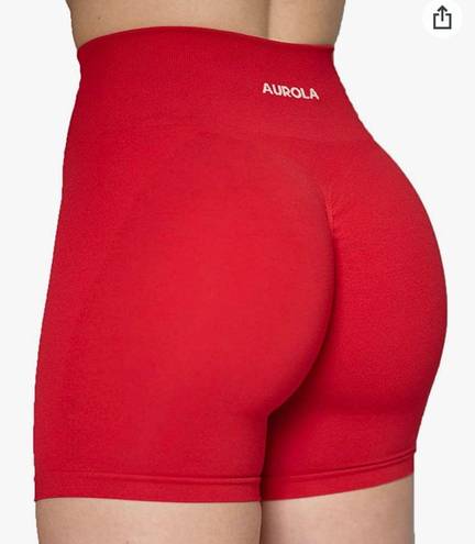 Aurola Workout Shorts Red Size XS