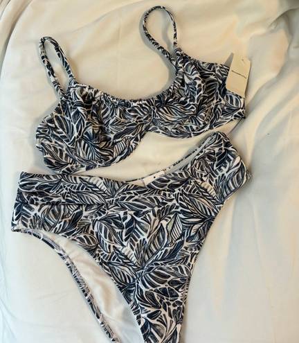 Abercrombie & Fitch Blue And White Bikini