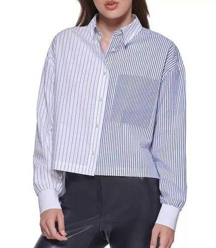 DKNY  Striped Cotton Button Down Shirt