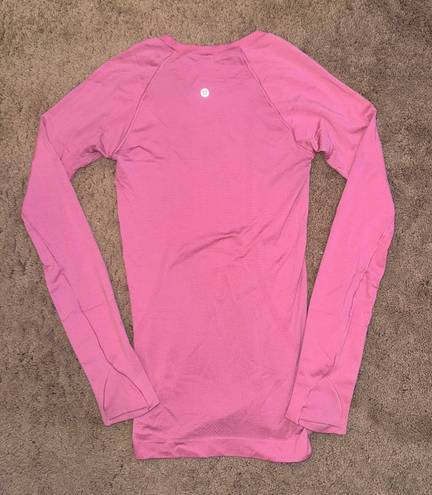 Lululemon Pink Swiftly Tech Long Sleeve