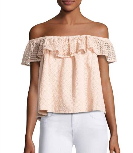 Rebecca Minkoff Celestine Off The Shoulder Pink Top