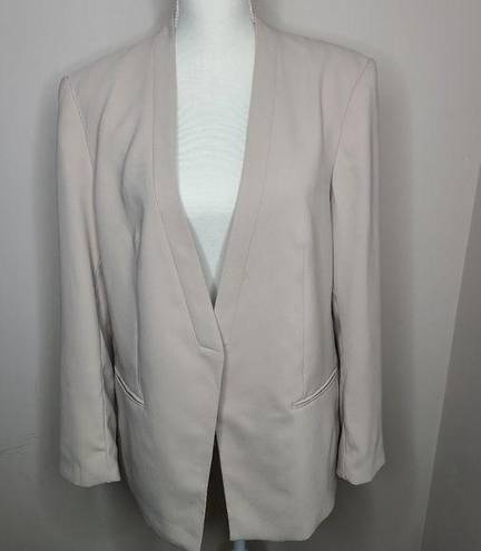 Tommy Hilfiger Tommy Hilifiger Open Front Blazer Jacket Tan Size 14