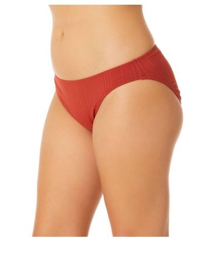 No Bo  ribbed swim bikini bottom size X-Large 15-17 Cotton swimwear rusty brick