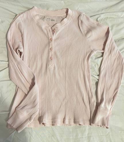 Aerie baby pink long sleeve