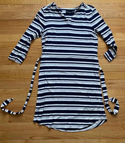 Cynthia Rowley Blue And White Striped Dress 