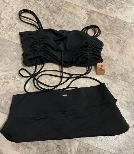 Bathing Suit Two Piece Black Size M