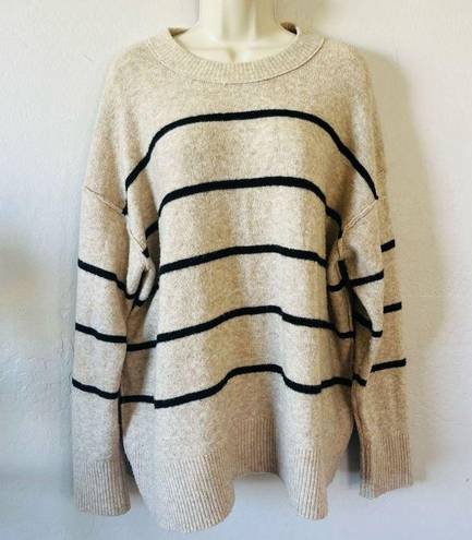 Aerie  Unreal striped drop shoulder sweater size S oversized NWOT