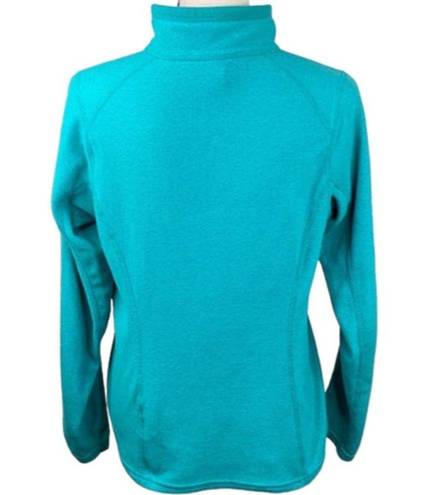 The North Face  Teal Fleece 1/4 Zip Pullover Top ~ Jacket ~ Women's Size LARGE