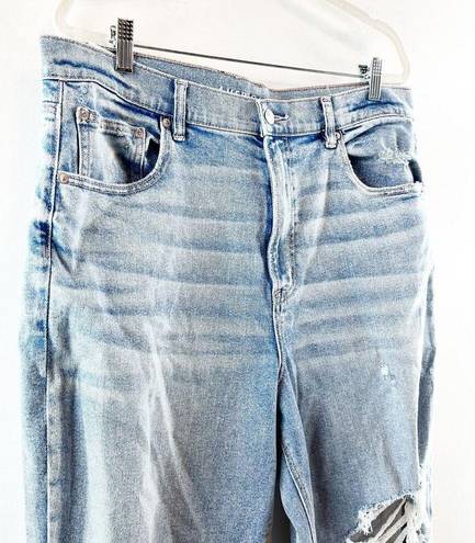 American Eagle  Outfitters Highest Rise 90's Distressed Boyfriend Jeans Blue 18R