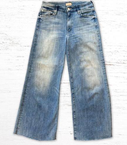 MOTHER Denim  The Roller Crop Snippet Fray in Well Played Size 26