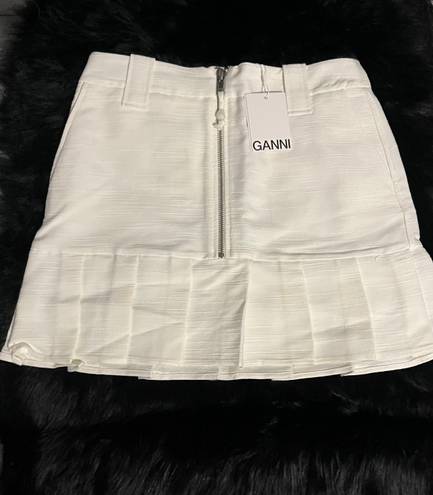 Ganni pleated mini skirt