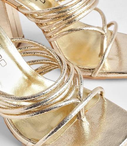 Boohoo Metallic Rose Gold Heels