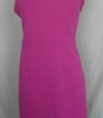 Betsey Johnson  Scuba Cross Back Sleeveless Cocktail Dress Fuchsia Pink Size 2