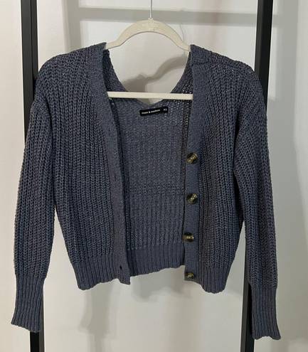 The Moon  & Madison Grey Blue Sweater / Cardigan