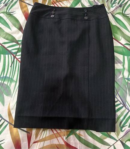 Striped work skirt, black pencil skirt, a line skirt, office skirt, skirt suit Size 6