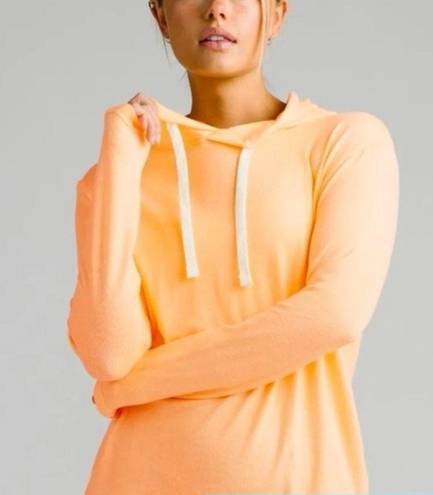 Zyia  | Boyfriend Hoodie Sunburst Orange Oversized Pullover Sweatshirt | XXS