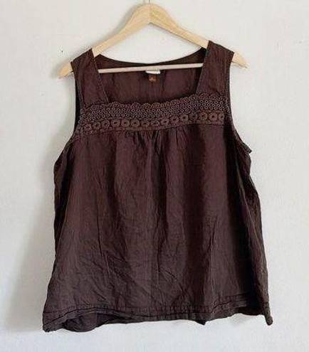 Sonoma Cotton embroidered tank