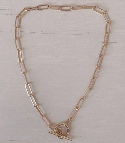 Madewell NWOT  gold chain and toggle necklace