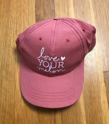 Love Your Melon Women’s Hat Pink Embroidered Adjustable