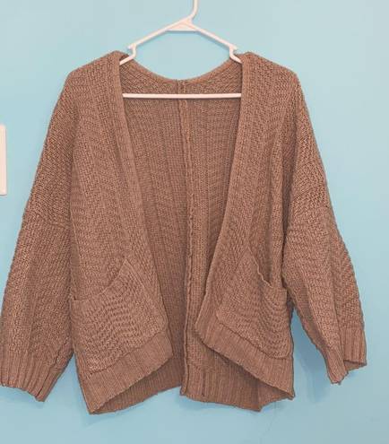 light brown cardigan sweater Size M