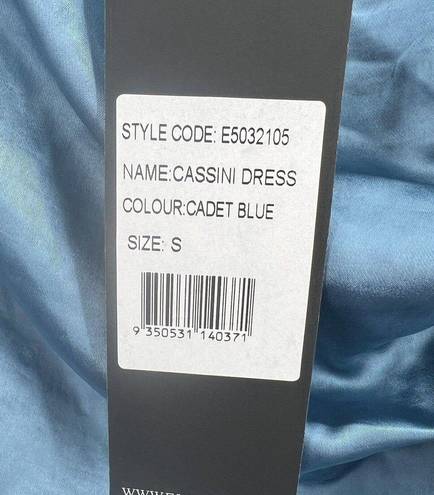 Elliatt  Cassini Dress One Shoulder Midi Satin Blue Small New