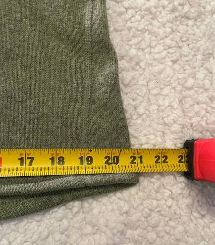 The North Face Women's Sweater Large Green Shawl Collar Fleece Lined Sweater