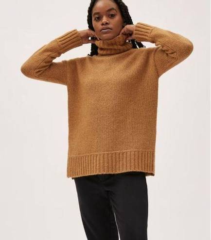 Everlane  The Cloud Oversized Turtleneck in Heathered Chai Medium New Sweater