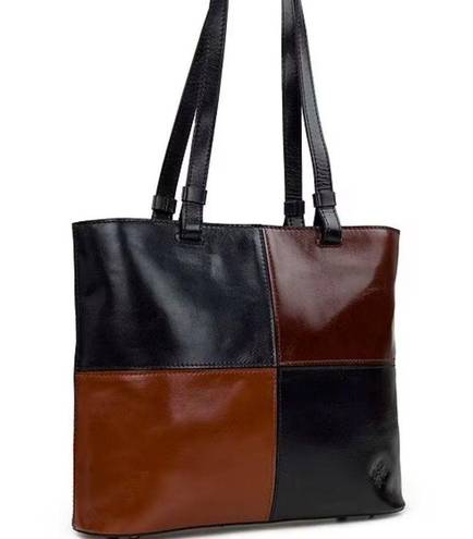 Patricia Nash  Braden Colorblock Leather Tote Bag w/bag & Card New with Tag (NWT)