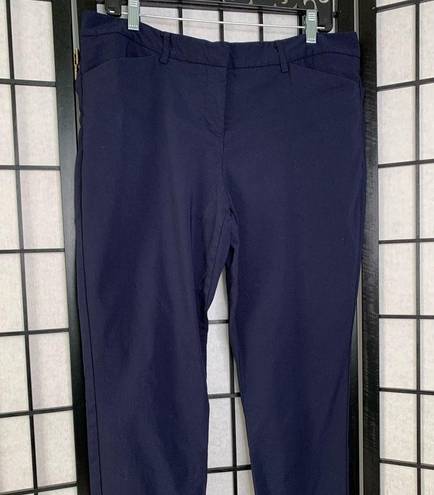 Mario Serrani  Straight l Cropped Pants Blue 14