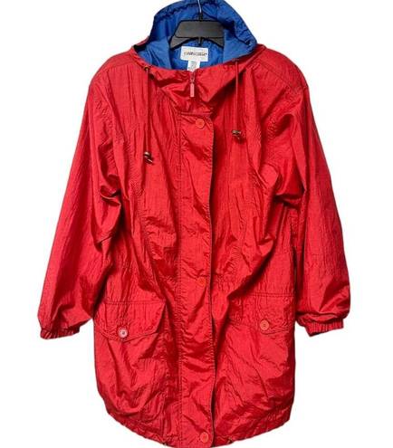 Cabin creek  oversized Women's Red and Blue Jacket EUC