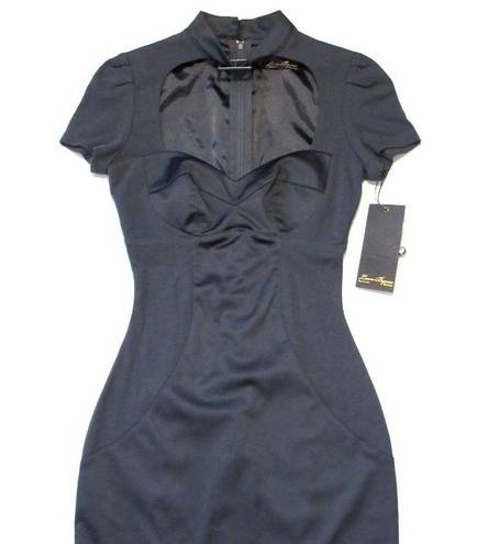 Black Label NWT Pin-up Couture Laura Byrnes  Janelle in Gray Sheath Dress XS