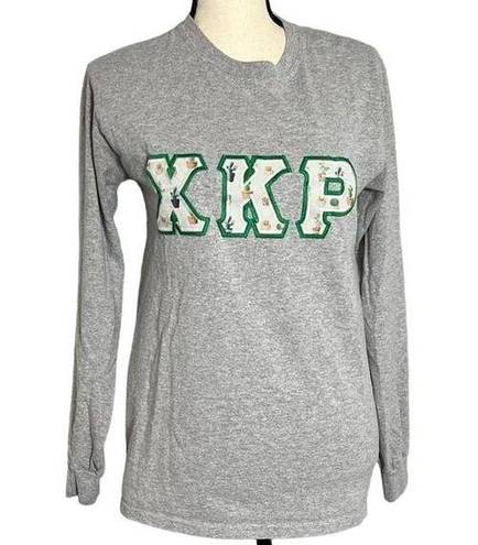 Kappa Jenna Benna women's small Chi  Rho long sleeve tee gray