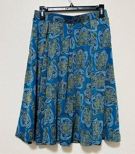 LuLaRoe  Madison Digital Tiger Pixel Funky Fun Modest Flirty Circle Skirt Pockets