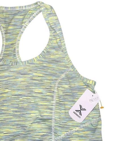 Xersion NWT  white, green, and yellow tank top size Medium