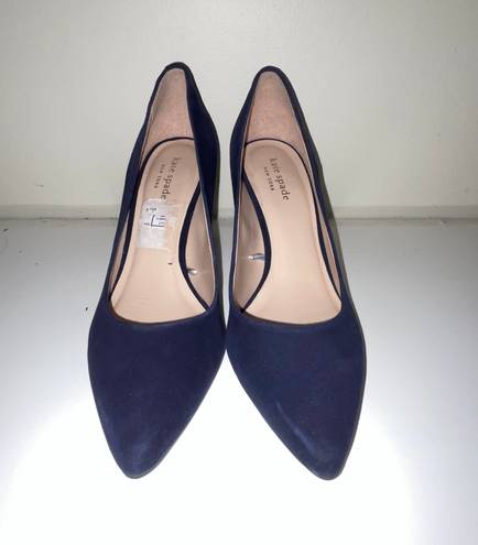 Kate Spade Blue Velvet Heels