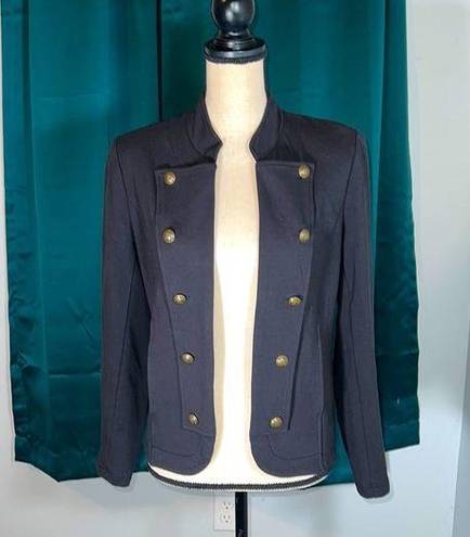 Tommy Hilfiger  Military Band Button Blazer Jacket Women Small Blue New NWT