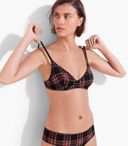 J.Crew  Tartan plaid underwire bra