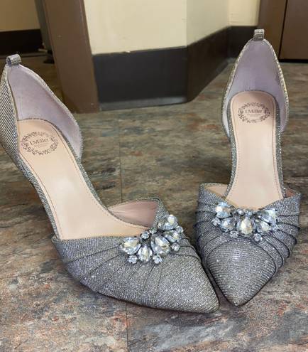 I. Miller Silver Sparkly High Heels