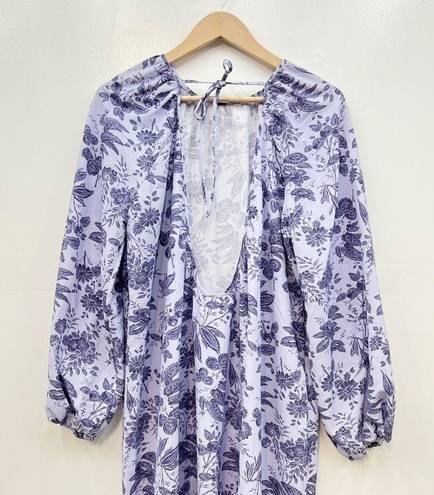 Hill House  The Simone Dress in Lilac Tonal Floral size Large NWT