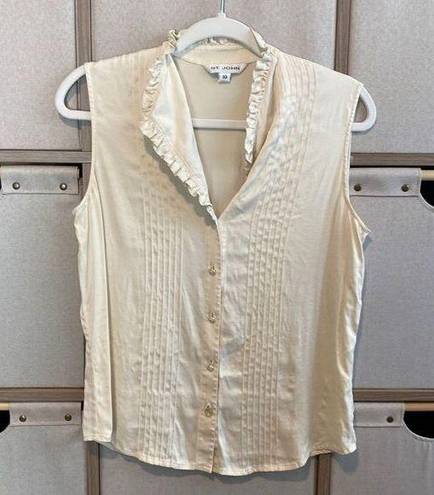 St. John  stretch silk blouse