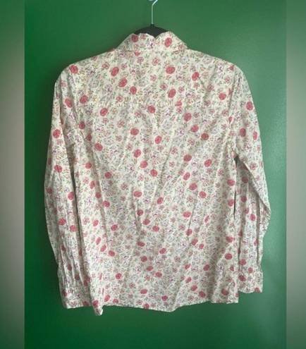 LC Lauren Conrad  Button Down Shirt Floral Cottagecore Size Medium EUC!