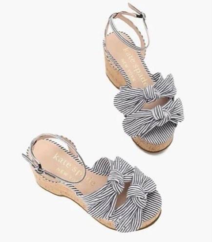 Kate Spade  Julep Stripe Platform Wedges NWT 8.5