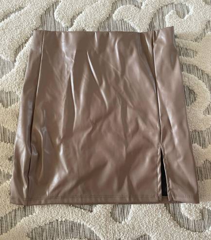 The Copper Closet High Waisted Bodycon Mini Skirt