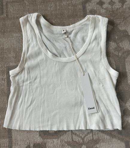 Elwood Cropped Tank White