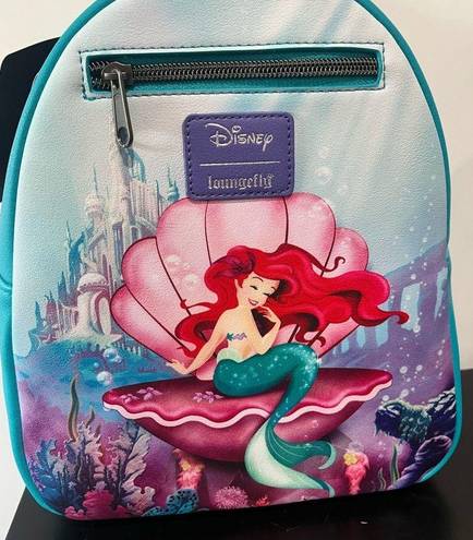 Loungefly Disney The Little Mermaid Ariel Shell Mini Backpack
