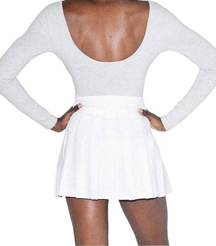 American Apparel White Tennis Skirt