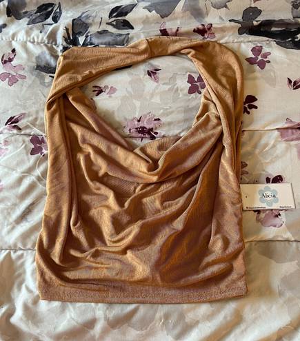 Going Out Top Tan Size M